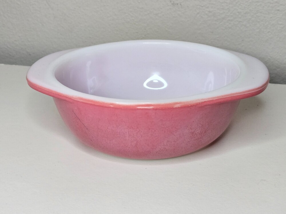 Flamingo Pink # 080 ~ 8 Oz Individual Round Casserole Dish ~ No Lid